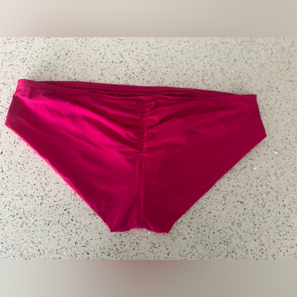 Michael Kors MK Pink Bikini Ruched Bottom 6